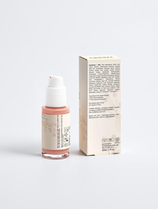 Botox-Like Peptide SerumOrganic Botox-like peptide serum with vegan, cruelty-free ingredients to reduce wrinkles, firm, and rejuvenate skin, available at greenmyskin.com.