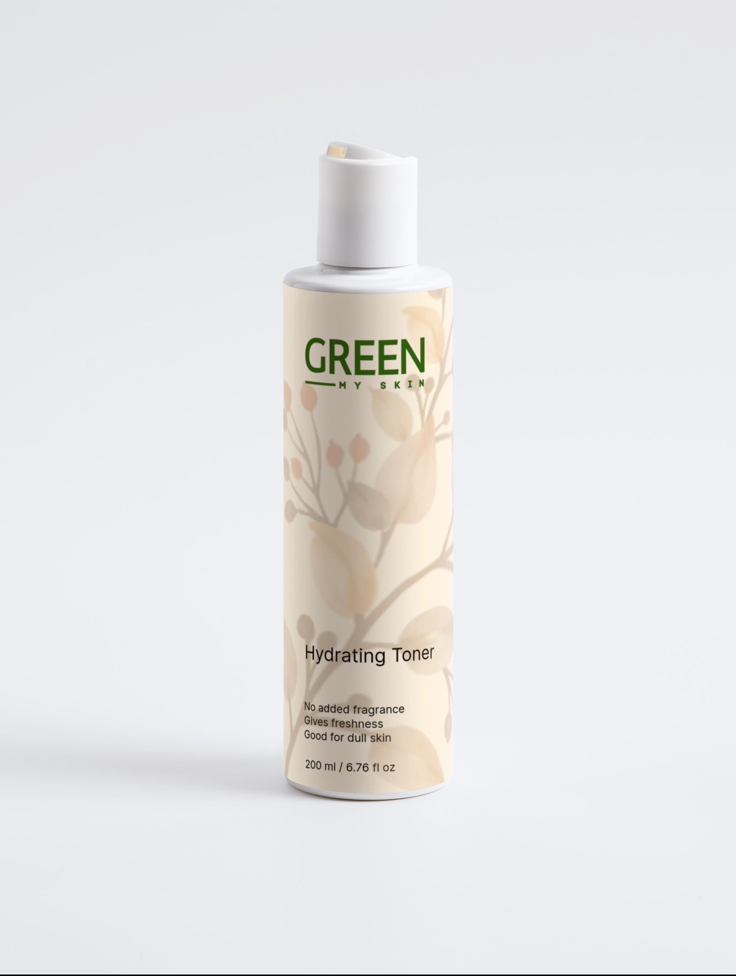 Vegan hydrating toner with organic, cruelty-free ingredients to balance, refresh, and hydrate skin, available at greenmyskin.com.